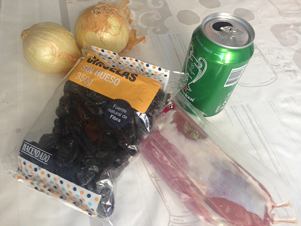 ingredientes solomillo ciruelas